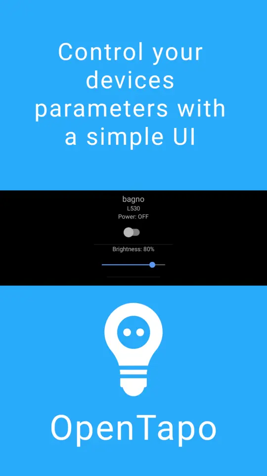 Control your devices parameters with a simple UI